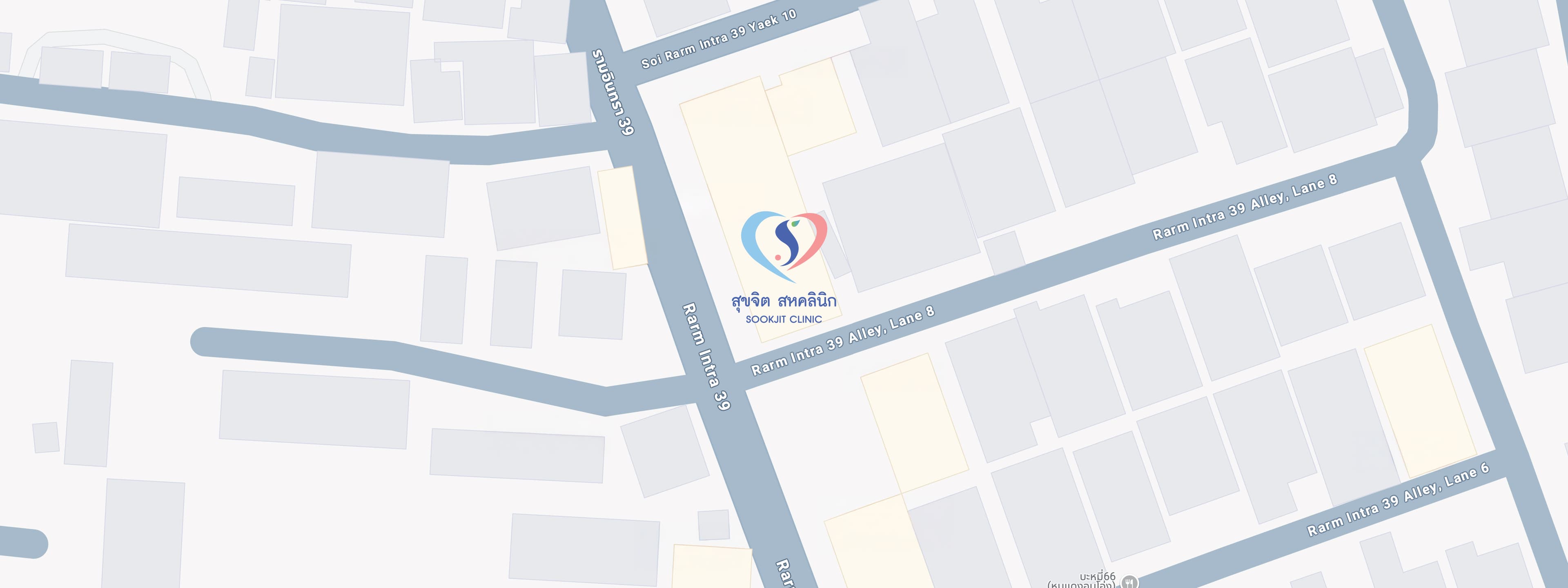 แผนที่ สุขจิต สหคลินิก ฝังเข็ม รามอินทรา สุขาภิบาล 5