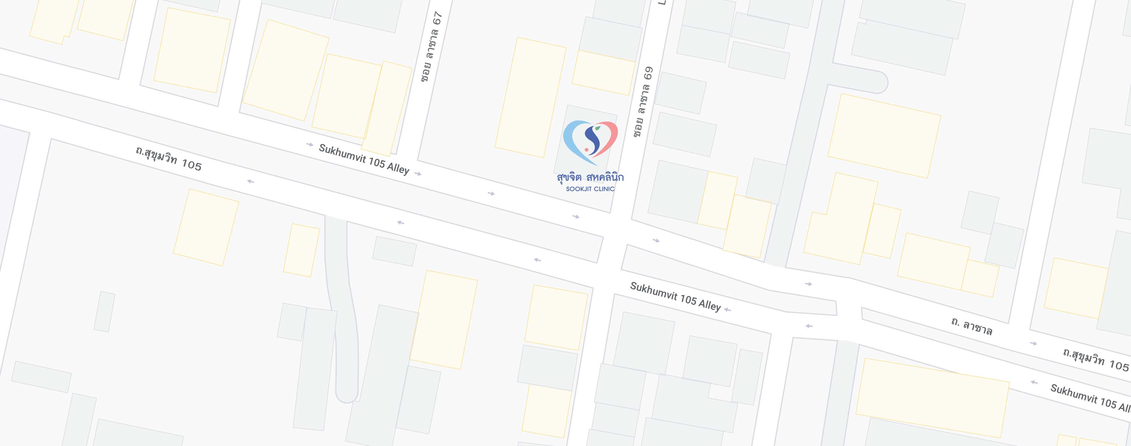 แผนที่ สุขจิต สหคลินิก ฝังเข็ม บางนา